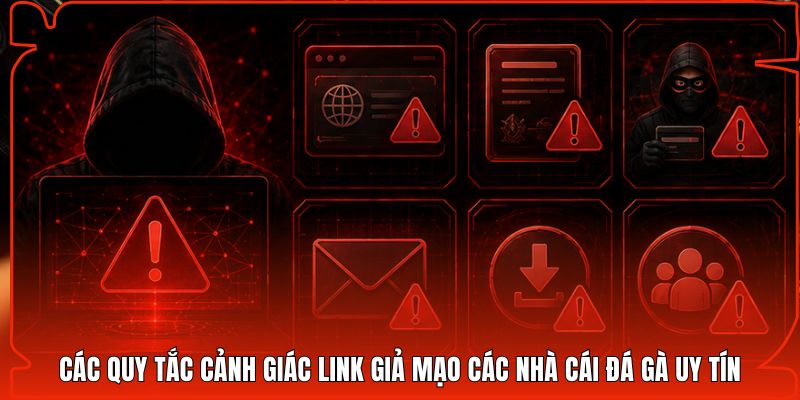 Các quy tắc cảnh giác link giả mạo các nhà cái đá gà uy tín