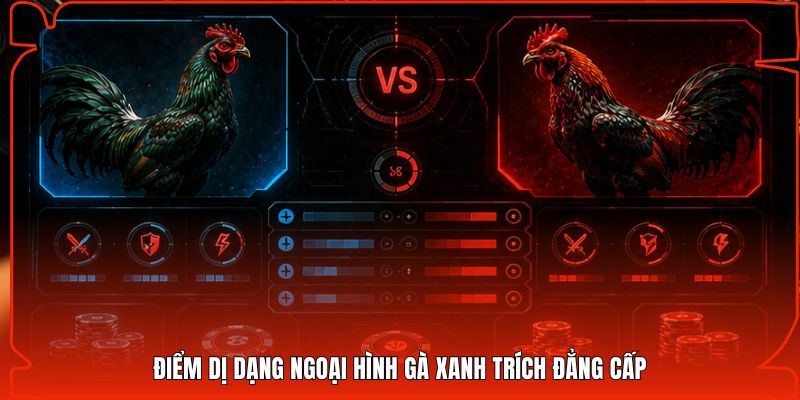 Điểm dị dạng ngoại hình gà xanh trích đẳng cấp