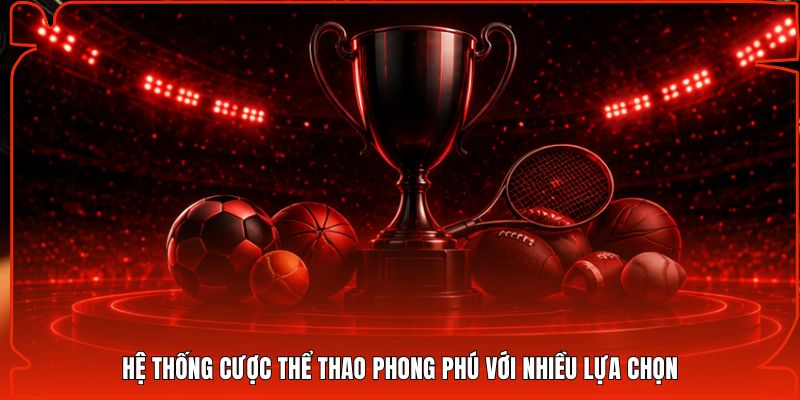 Hệ thống cược thể thao phong phú với nhiều lựa chọn