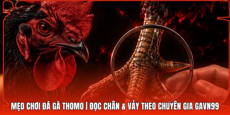 Mẹo Chơi Đá Gà Thomo | Đọc Chân & Vảy Theo Chuyên Gia Gavn99